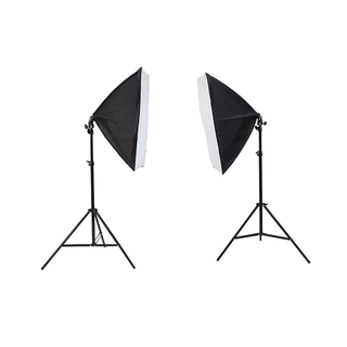 Bộ đèn studio chụp ảnh, quay phim, Livestream chuyên nghiệp cao 2m softbox 50x70cm