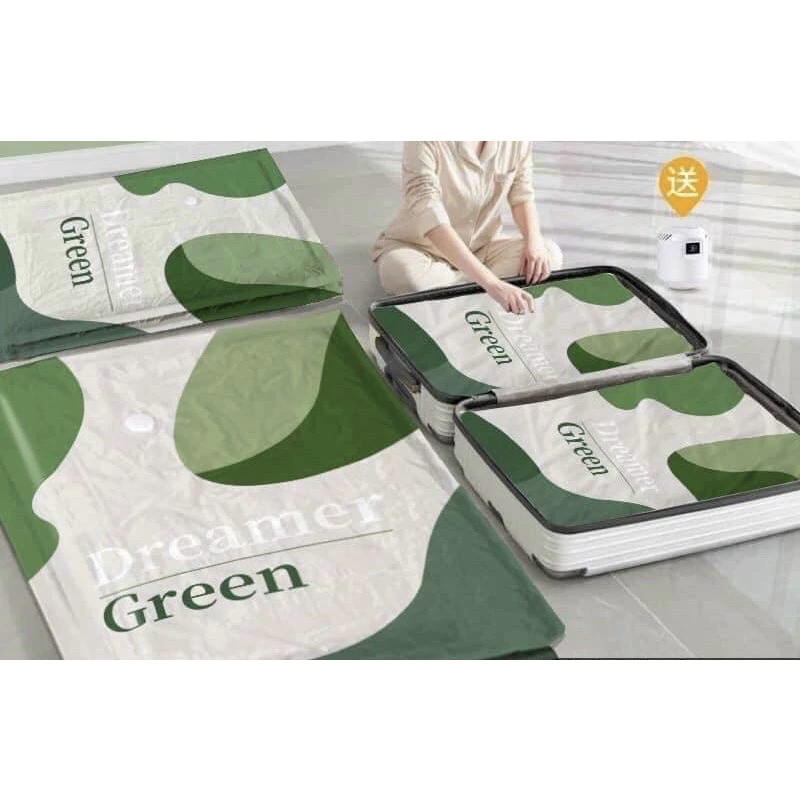 Sét 6 Túi Kèm Bơm Điện Cực Tiện Lợi ( túi hút chân không xanh lá)