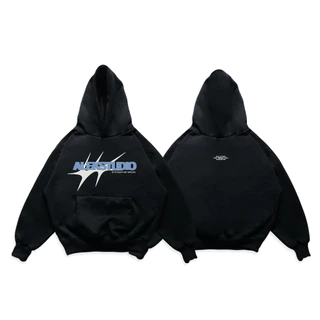 ÁO HOODIE BASIC FORM BOXY "STORM BLUE" MÀU ĐEN FORM BOXY | ALEKSTUDIO