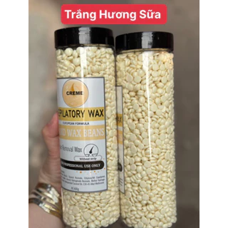 Sáp wax lông hard wax beans cao cấp đóng hộp 400g Chính hãng tặng kèm que gỗ wax lông