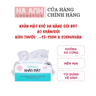 Khăn Mặt Khô Chillwipes 80 Miếng Dạng Rút