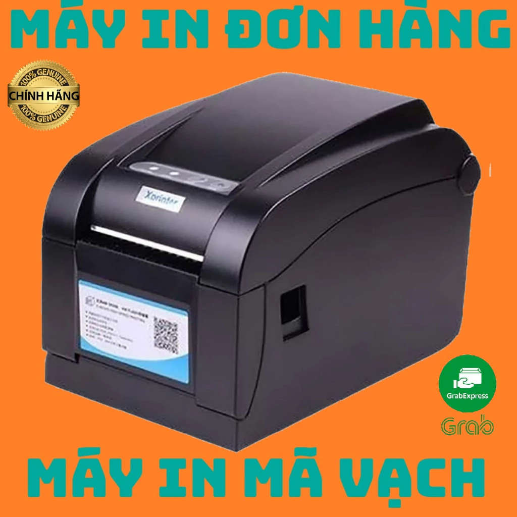 Máy in mã vạch, đơn hàng Xprinter XP 350B Plus dùng khổ giấy K80