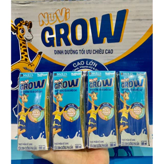 Thùng 48 hộp sữa bột pha sẵn Nuvi Grow NutiFood 110ml - 180ml Mẫu mới (HSD 01/25)