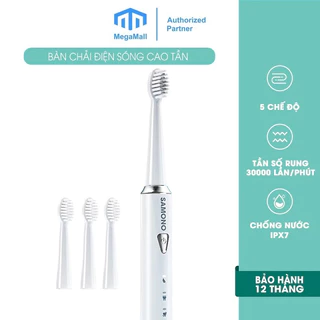 Bàn chải đánh răng điện Samono SW-ET01 5 chế độ đánh răng - 4 đầu bàn chải