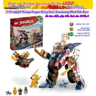 71792 Iego Ninjago Dragons Rising Sora's Transforming Mech Bike Racer - Xe đua chiến giáp biến hình của SORA