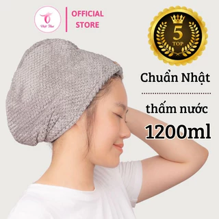 Khăn ủ tóc nhanh khô VIỆT THƯ, khăn quấn tóc MICROFIBER 2 lớp siêu dày, siêu mềm, siêu thấm, 25x65cm, 160gr