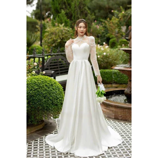 Ms1525V ĐẦM MAXI TAY DÀI KẾT PALE CHUỖI full size S/M/L/XL