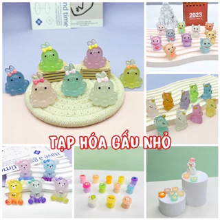 PS08 CHARM PHÁT SÁNG Trâu,Bánh Mixue,Hũ mật trái cây,Gấu ôm con,bạch tuộc nơ,Kỳ Lân,Bánh Trứng,Cốc màu Trang Trí Diy