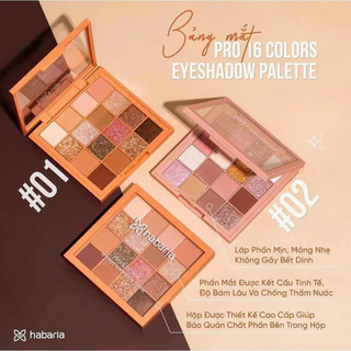 Bảng Phấn Mắt 16 Ô Habaria Eyeshadow Palette