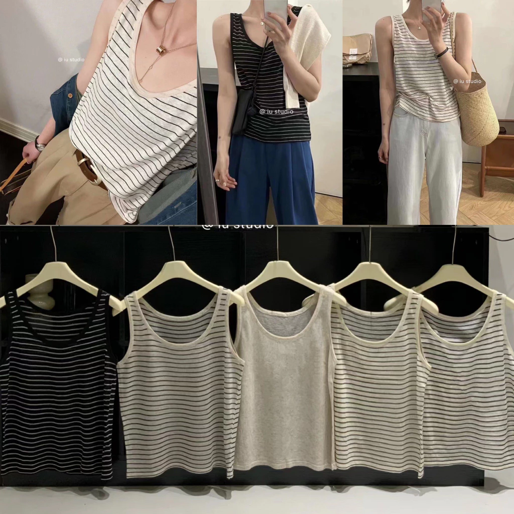 AP1153 - ÁO TANKTOP LEN KẺ NGANG miffi