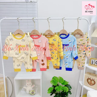 Đồ Bộ Dài Tay Cho Bé Trai Bé Gái 8-18KG MIKKO MOM [Siêu Hot] Bộ Đồ Quần Áo Tay Dài Cho Bé Trai Gái DÀI TÚI