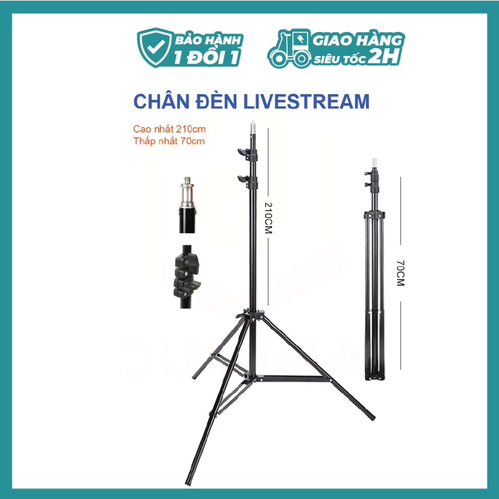 Chân đèn cho đèn studio loại thường 210cm