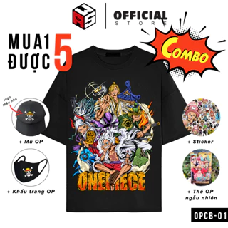 Combo hủy diệt - mua 1 được 5 | Áo thun Onepiece, áo phông in hình Onepiece Luffy Zoro Sanji ACE