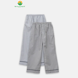 Quần cotton nam trung niên, quần Pijama ông già kẻ sọc mặc nhà thời trang Việt Thắng - Q06.2436