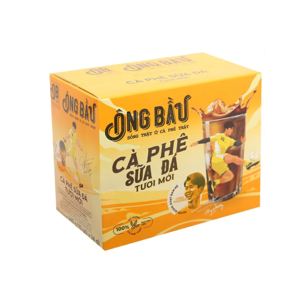 date 1/3/2024- Cà phê sữa đá Ông Bầu 240g