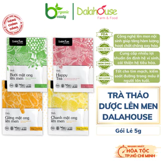 Gói Lẻ - Trà Thảo Dược Lên Men Dalahouse - Fermented Herbal Tea Dalahouse - 4 Loại Trà, Gói Lẻ Tiện Dụng - Hộp 75g