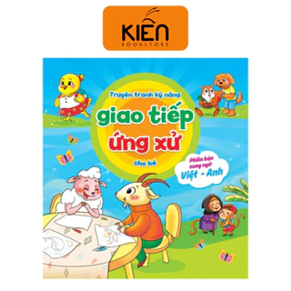 Sách - Combo 10 Cuốn Truyện Tranh Kỹ Năng Giao Tiếp Ứng Xử Song Ngữ Kèm File Nghe Cho Bé 2+ Song Ngữ - Nhà Sách Kiến