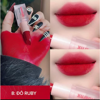 Son thỏi lì, lên màu siêu xinh ANGELUX Lipstick 08_Đỏ Ruby