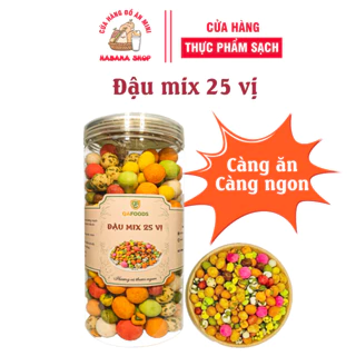 Đậu phộng da cá mix 25 vị HaBaNa đồ ăn vặt dành cho giới trẻ cực ngon hũ pet 450 gam