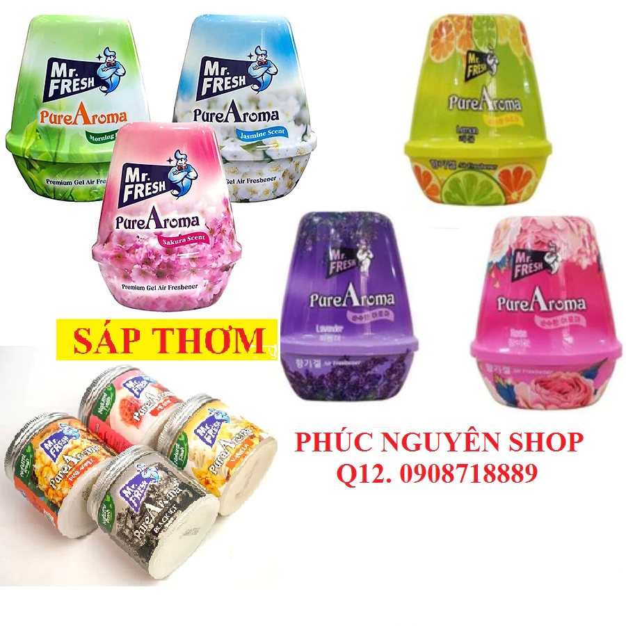 Sáp thơm phòng khử mùi Mr. Fresh 180g - 230g (10 mùi lựa chọn)