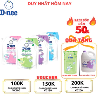 Nước giặt quần áo em bé Dnee túi 1400ml Chính hãng Công ty Đại Thịnh