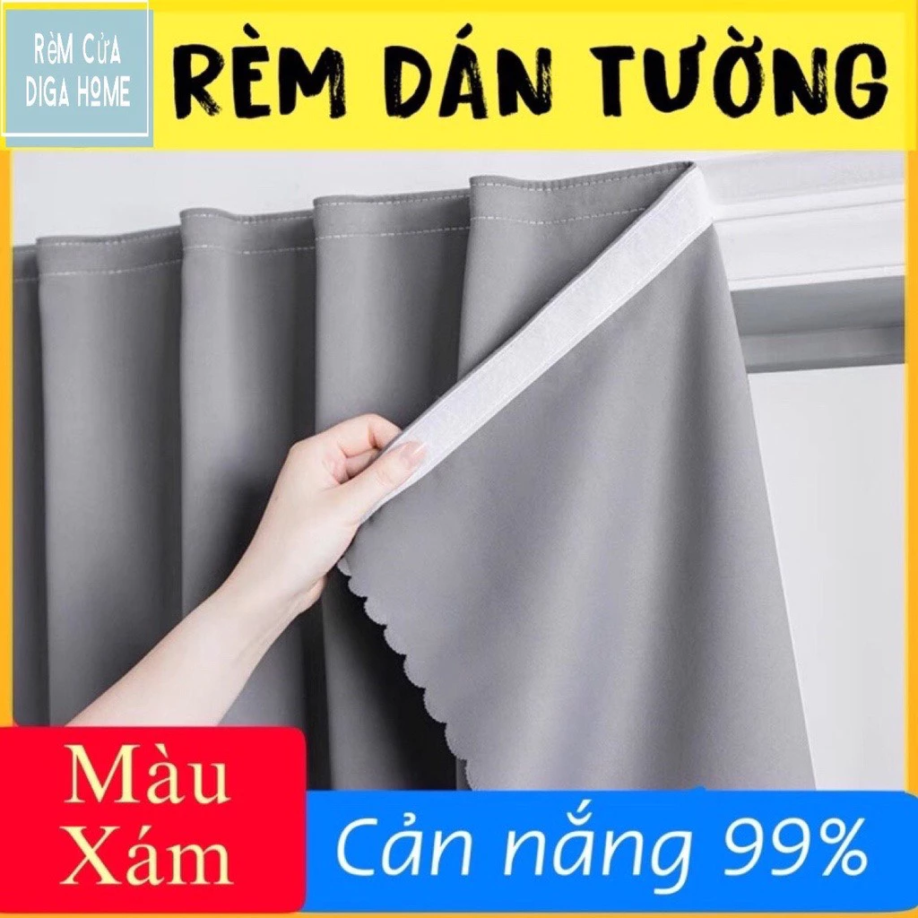 Rèm Dán Cửa Sổ-Không Cần Khoan Vô Cùng Tiện Lợi, Chất Liệu Vải Cản Sáng Tốt-Nhiều Màu,Nhiều Kích Thước