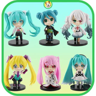 Mô hình Hatsune Miku dễ thương Tiệm đồ chơi Beocaz có sẵn 9cm nhiều mẫu đáng yêu quà tặng trang trí trưng bày anime cute