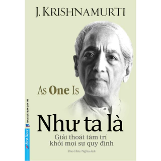 Sách - Như Ta Là J. Krishnamurti - First News - FIN