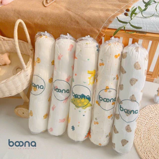 Gối ôm cho bé Boona vải xô muslin organic cao cấp mềm mại, giúp bé ngủ ngon