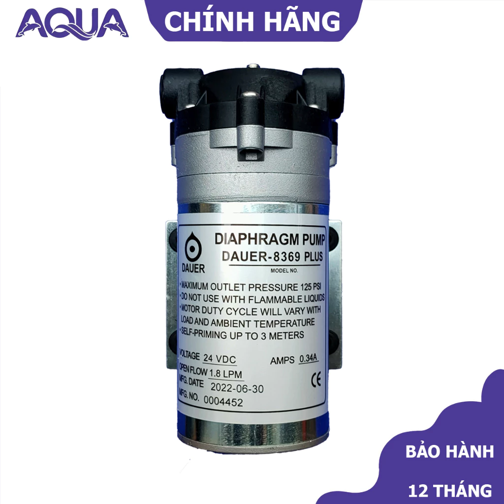 Bơm Daeur 8369 - Bơm 24V Máy lọc nước, máy phun sương - Hút sâu đẩy khoẻ - Linh Kiện Máy Lọc Nước