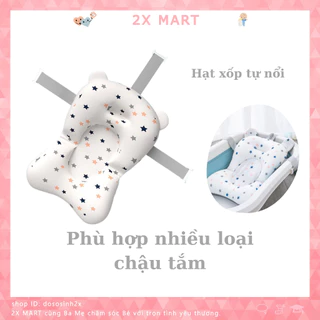 Phao tắm cho bé sơ sinh, Đệm tắm cho trẻ em dưới 12 tháng phù hợp các loại chậu