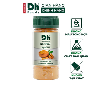 Bột nghệ nguyên chất Natural DH Foods chế biến thực phẩm 40gr - DHGVT55