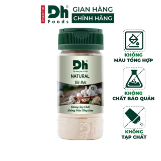 Bột tỏi nguyên chất Natural DH Foods chế biến thực phẩm 60gr - DHGVT58