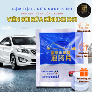 Viên Sủi Rửa Kính Dạng Bột Dành Cho Ô Tô - 4L nước, rửa sạch kính lái