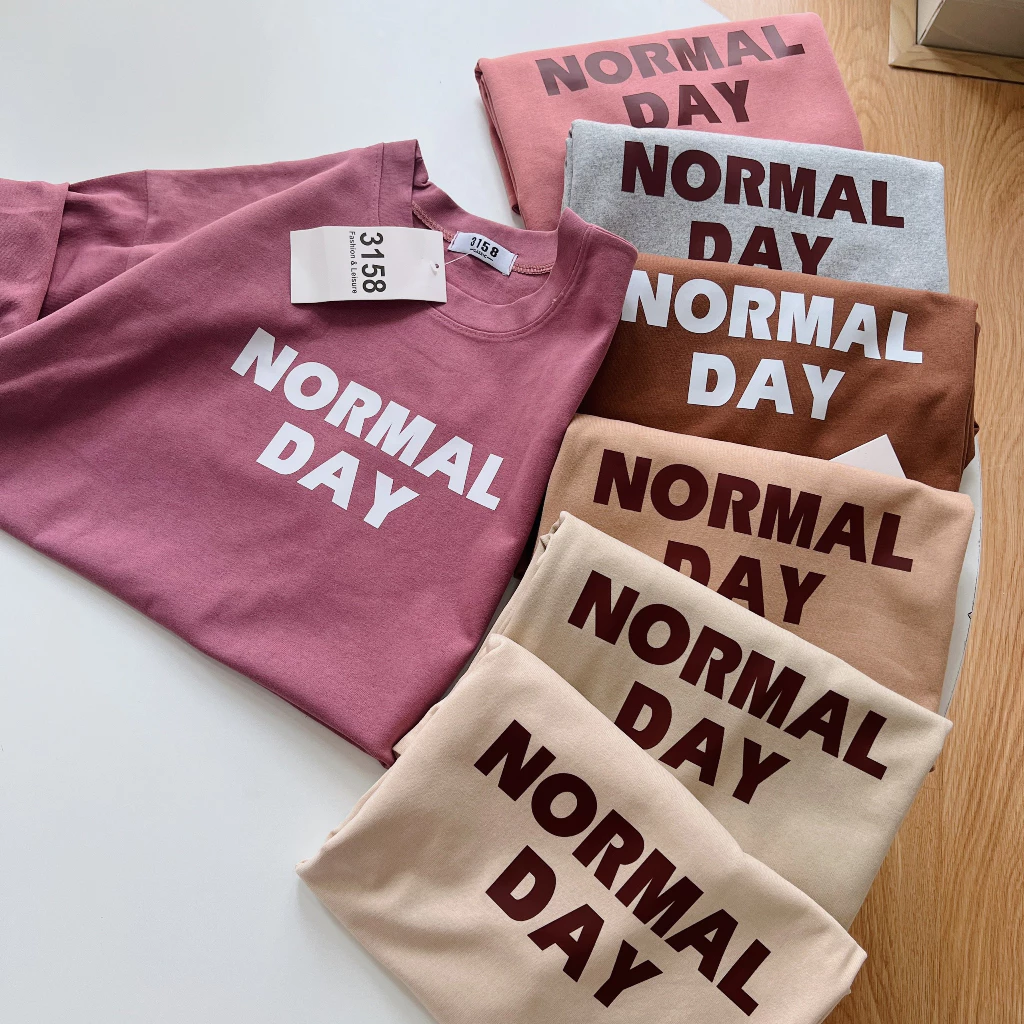 Áo thun YUSTUDIO form rộng 3158 mẫu Normal Day áo thun unisex nam nữ