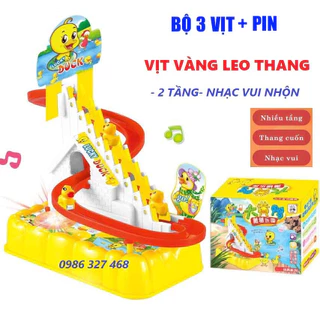 ĐỒ CHƠI vịt vàng leo cầu thang giúp trẻ tăng khả năng quan sát và kích thích thị giác, thính giác cho trẻ từ sơ sinh