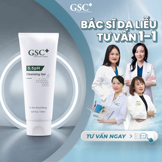 Sữa rửa mặt gel GSC 5.5PH Cleansing Gel giảm mụn cho da dầu mụn, da khô