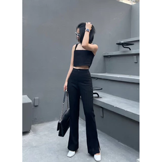 [BELLE FILLE] - LAURA PANTS - QUẦN LƯNG CAO XẺ TÀ