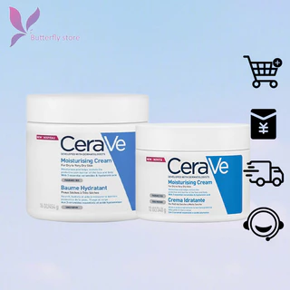 🦋giảm giá🦋Kem Dưỡng Ẩm Cerave Kem Dưỡng Da Mặt Và Toàn Thân Cho Da Khô 340g,454g