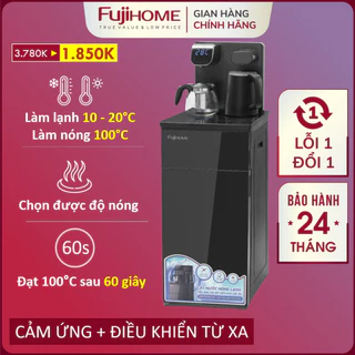 Cây nước nóng lạnh kết hợp Bàn pha Trà, Cafe FUJIHOME, cây nước bàn trà bình lọc nước nóng lạnh dispenser water