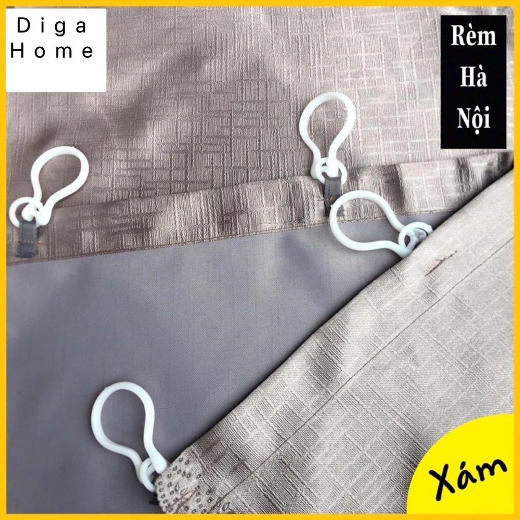 Rèm cửa sổ móc rido Loại 1 - Ghi Sáng - Rèm Thay Đồ, Background, Livestream, Vải Treo Tường Trang Trí Decor Phòng