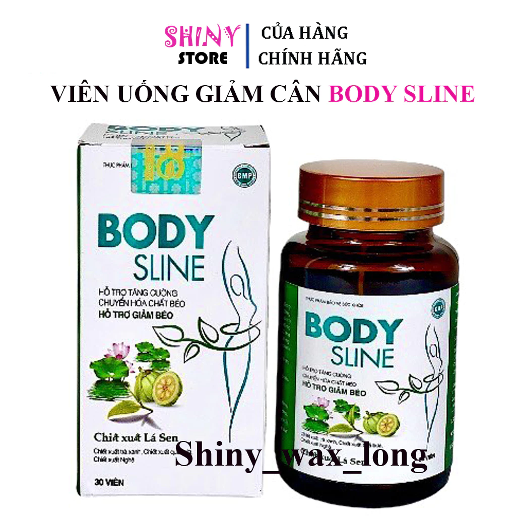 Giảm cân cấp tốc BODY SLINE viên uống đốt mỡ nhanh an toàn hiệu quả chính hãng detox đẹp da hộp 30 viên