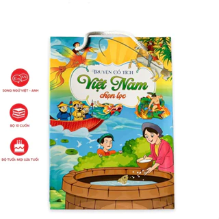 Sách Truyện cổ tích Việt Nam song ngữ Việt Anh chọn lọc cho bé (Bộ 8 quyển)