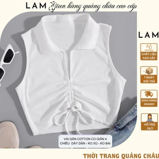 Áo ba lỗ nữ - Áo thun crotop - Á thun chất zip cotton ôm body quyến rũ, gợi cảm