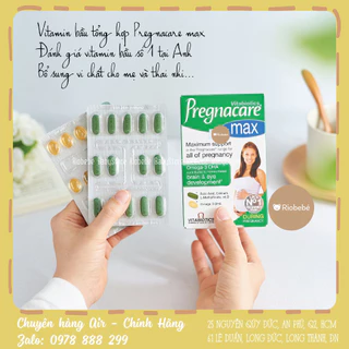 Vitamin tổng hợp & DHA cho bà bầu/phụ nữ mang thai Pregnacare Max [Hàng chuẩn Air - Nội địa Anh]