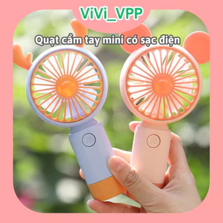 Quạt mini cầm tay có dây sạc nhỏ gọn dễ mang đi - Quạt cầm tay dành cho sinh viên