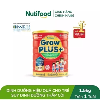 Sữa bột Grow Plus+ đỏ 1,5kg Nutifood