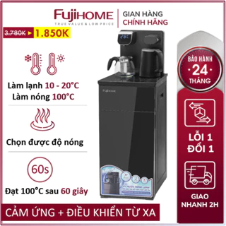 Cây nước Bàn pha Trà, Cafe nóng lạnh FUJIHOME, cây nước nóng lạnh bình hút âm dispenser water