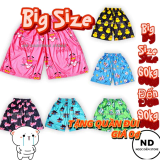 Bigsize Quần đùi mặc nhà nam nữ Size đại, size lớn 60-90kg