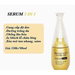 serrum 3in1 princess white chính hãng